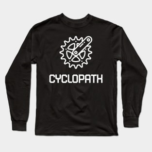 Cyclopath biking cycling design Long Sleeve T-Shirt